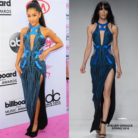 ariana grande versace|Ariana Grande in Atelier Versace Gown at 'Wicked' Mexico City .